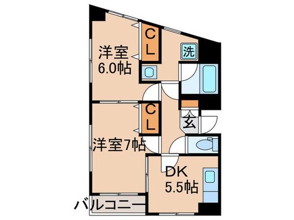 ヴィラ十文字2の物件間取画像